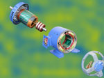 Cut Section Slip ring motor