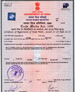 Trade Mark Certificate